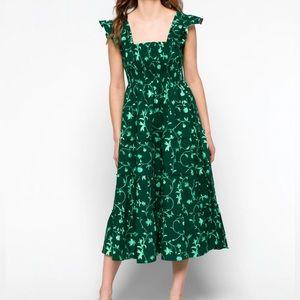 Hill House Home Ellie Nap Dress - Emerald Botanical